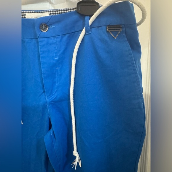 Eleven Paris Royal Blue Straight Leg Pants Office Business Casual - Picture 7 of 7